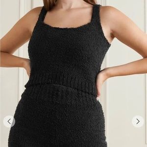 Skims black COZY KNIT crop top !